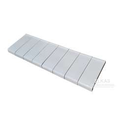 Parapet ceramiczny 24cm szkliwiony biały